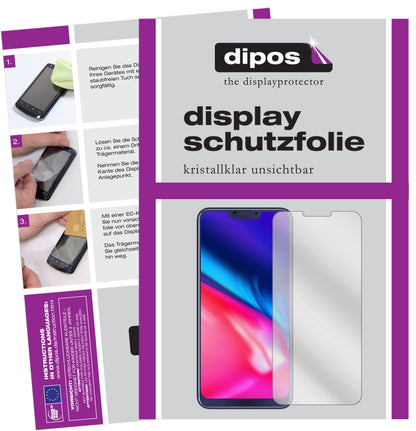 Klare Displayschutzfolie von dipos passend für Cubot P20, präziser Zuschnitt und blasenfrei montiert