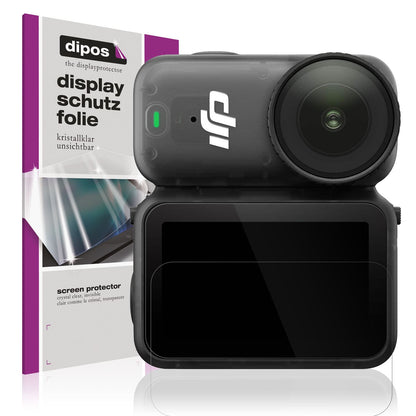 Klare Displayschutzfolie von dipos passend für DJI Osmo Nano, präziser Zuschnitt und blasenfrei montiert