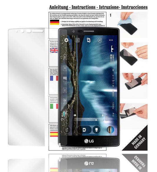 Klare Displayschutzfolie von dipos passend für G4 LG, präziser Zuschnitt und blasenfrei montiert