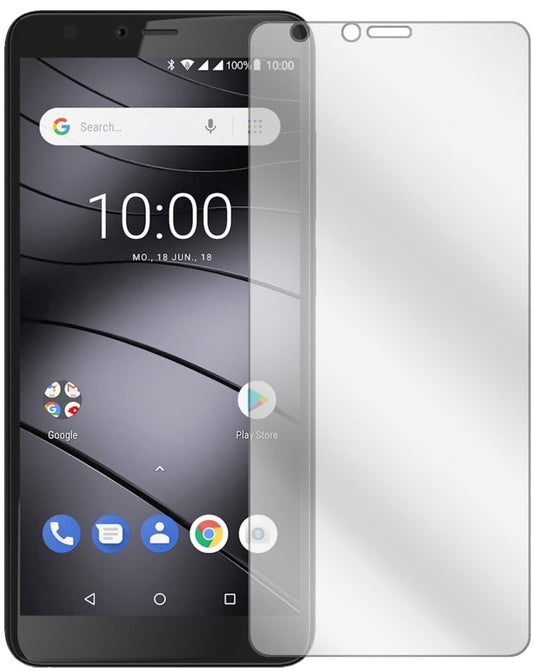 Klare Displayschutzfolie von dipos passend für Gigaset GS100, präziser Zuschnitt und blasenfrei montiert