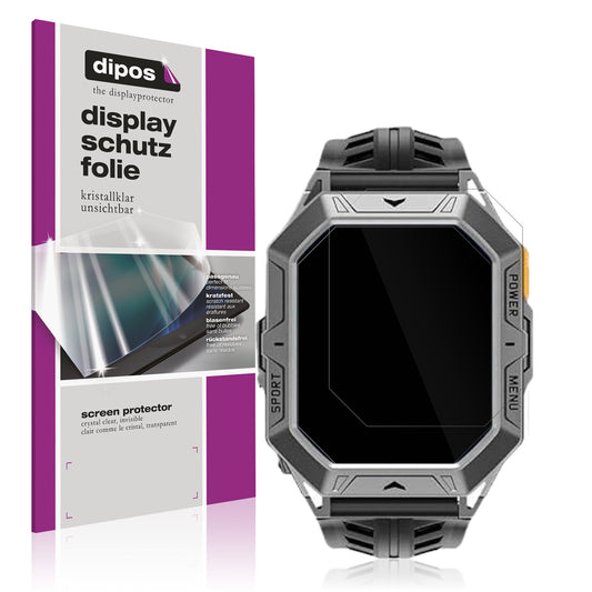 Klare Displayschutzfolie von dipos passend für HIRREO TX1 2.13 Zoll, präziser Zuschnitt und blasenfrei montiert
