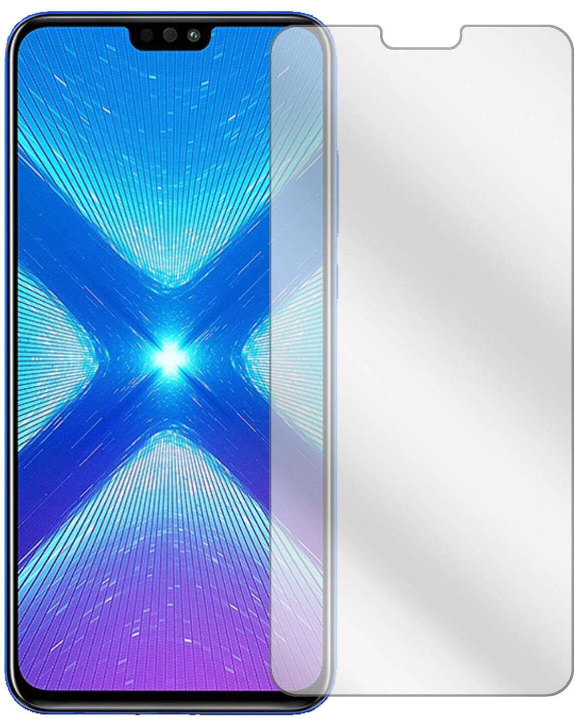 Klare Displayschutzfolie von dipos passend für Honor View 10 Lite, präziser Zuschnitt und blasenfrei montiert