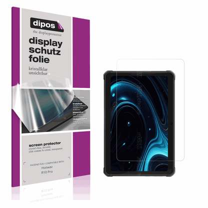 Klare Displayschutzfolie von dipos passend für Hotwav R10 Pro, präziser Zuschnitt und blasenfrei montiert