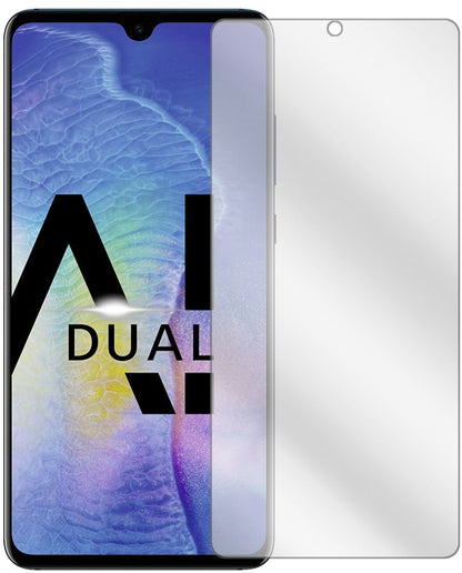 Klare Displayschutzfolie von dipos passend für Huawei Mate 20, präziser Zuschnitt und blasenfrei montiert