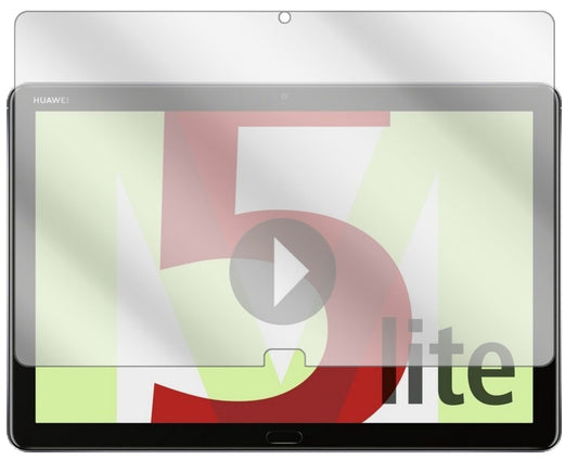 Klare Displayschutzfolie von dipos passend für Huawei MediaPad M5 Lite, präziser Zuschnitt und blasenfrei montiert