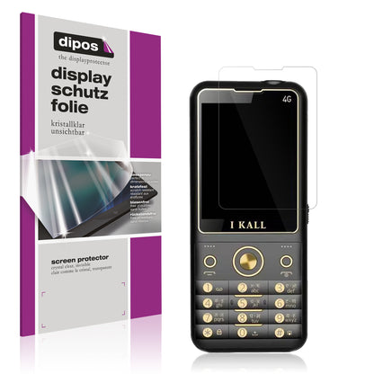 Klare Displayschutzfolie von dipos passend für I Kall K11 Pro 4G, präziser Zuschnitt und blasenfrei montiert