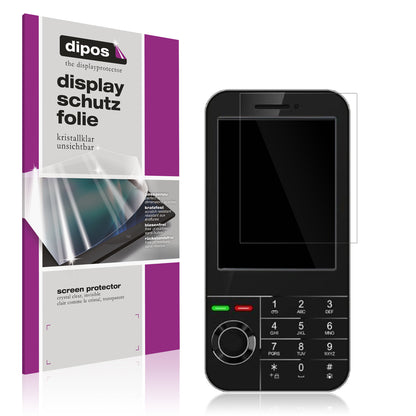 Klare Displayschutzfolie von dipos passend für I Kall K666 New, präziser Zuschnitt und blasenfrei montiert