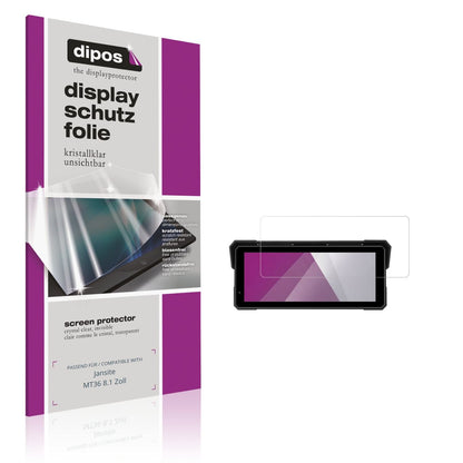 Klare Displayschutzfolie von dipos passend für Jansite MT36 8.1 Zoll, präziser Zuschnitt und blasenfrei montiert