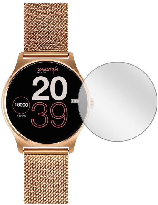 Klare Displayschutzfolie von dipos passend für Joli XW Pro Smartwatch, präziser Zuschnitt und blasenfrei montiert
