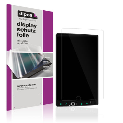 Klare Displayschutzfolie von dipos passend für Joying JY-HZ146N4 10.1 Zoll, präziser Zuschnitt und blasenfrei montiert