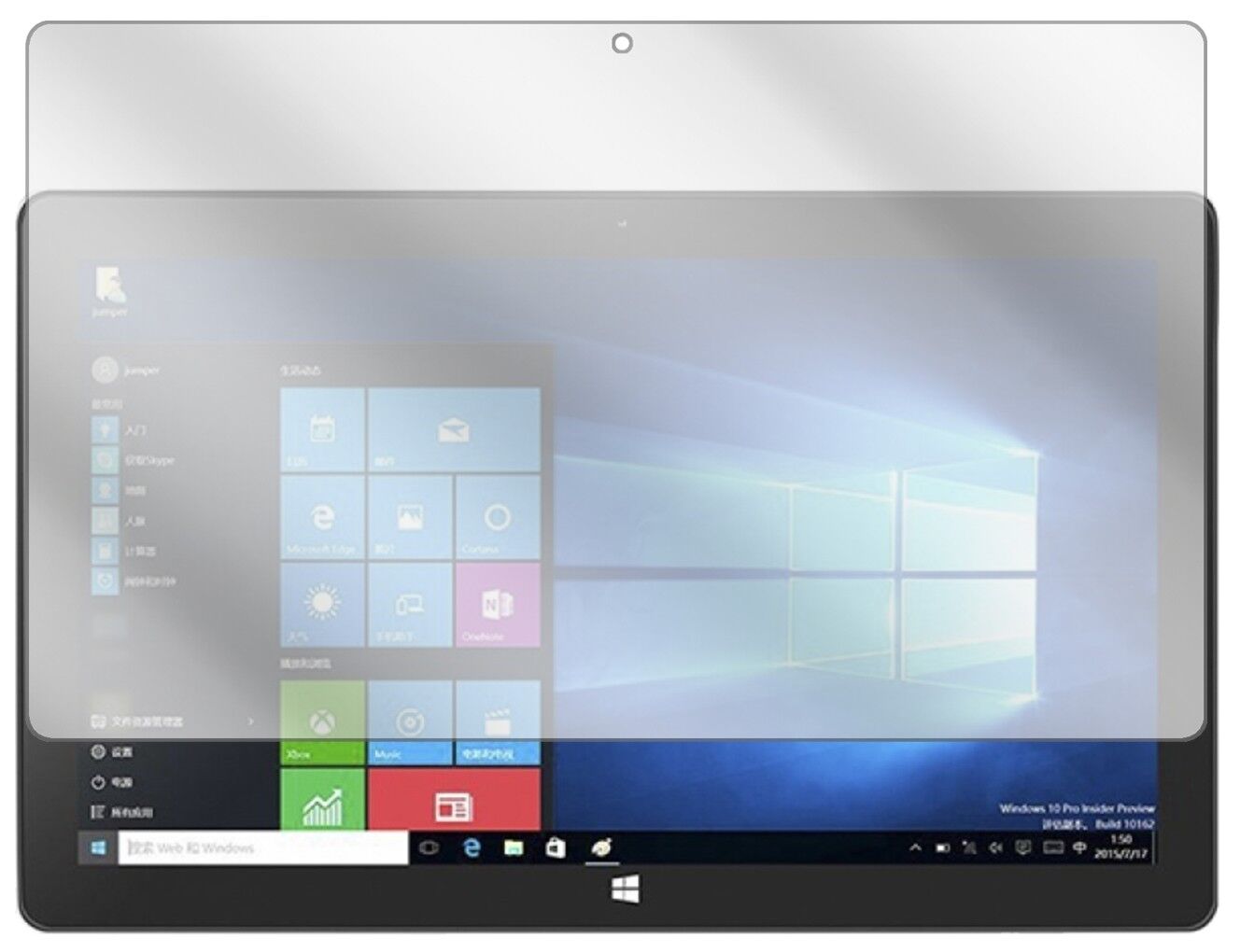 Klare Displayschutzfolie von dipos passend für Jumper Ezpad 6 Pro, präziser Zuschnitt und blasenfrei montiert
