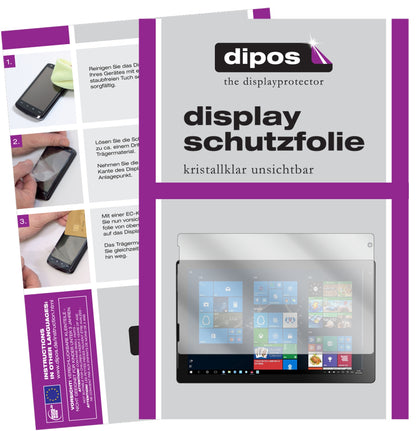 Klare Displayschutzfolie von dipos passend für Jumper Ezpad 7S, präziser Zuschnitt und blasenfrei montiert