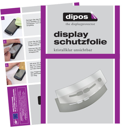 Klare Displayschutzfolie von dipos passend für Jura J5 Tropfblech, präziser Zuschnitt und blasenfrei montiert