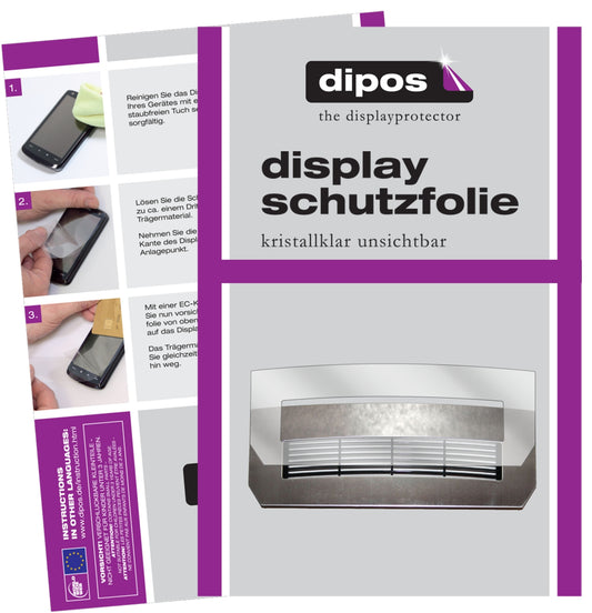 Klare Displayschutzfolie von dipos passend für Jura Z5 Tropfblech, präziser Zuschnitt und blasenfrei montiert
