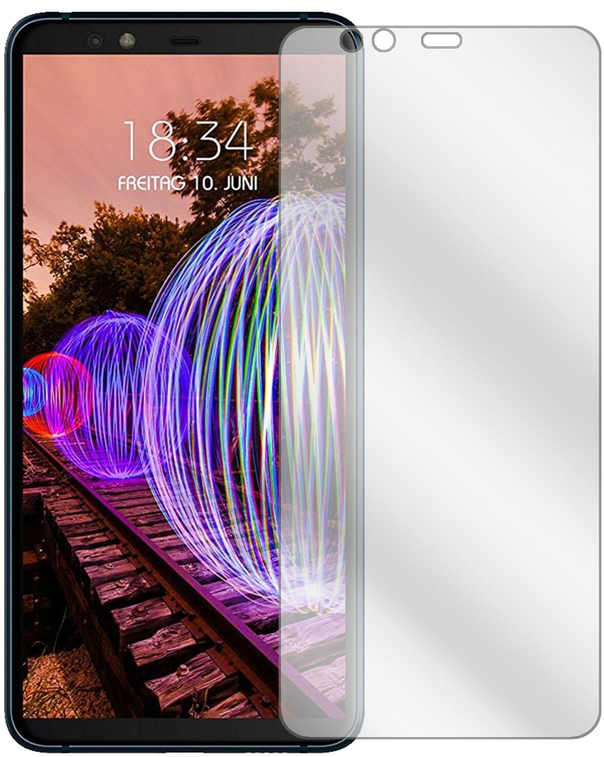 Klare Displayschutzfolie von dipos passend für JVC J20, präziser Zuschnitt und blasenfrei montiert