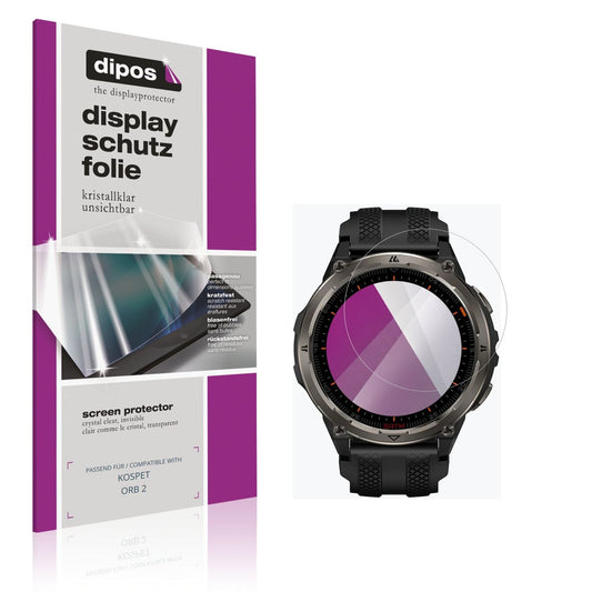 Klare Displayschutzfolie von dipos passend für KOSPET ORB 2, präziser Zuschnitt und blasenfrei montiert