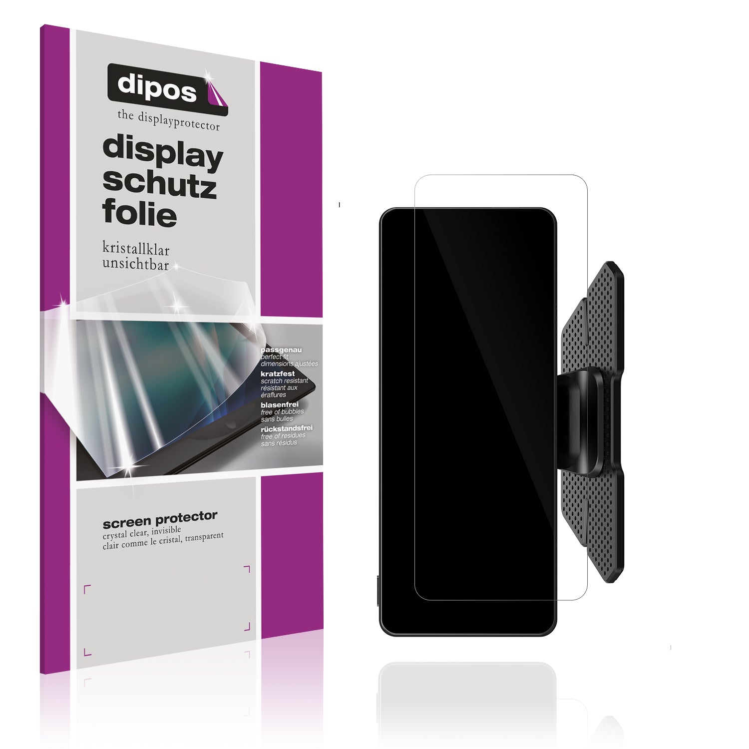 Klare Displayschutzfolie von dipos passend für Lamto RC06CHXXXX, präziser Zuschnitt und blasenfrei montiert