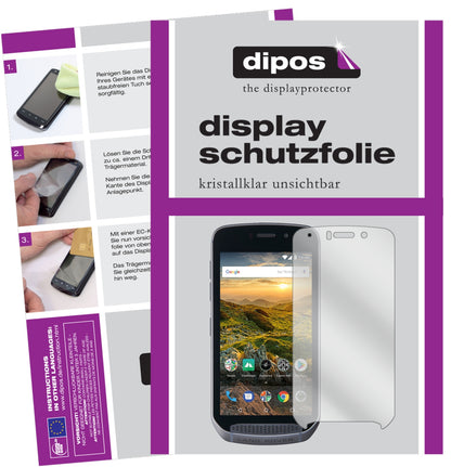 Klare Displayschutzfolie von dipos passend für Land Rover Explore, präziser Zuschnitt und blasenfrei montiert