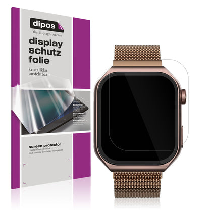 Klare Displayschutzfolie von dipos passend für Lava ProWatch V1, präziser Zuschnitt und blasenfrei montiert