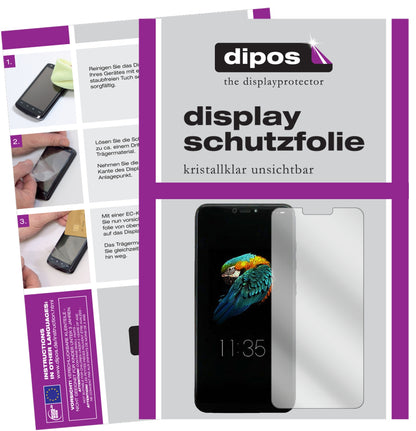 Klare Displayschutzfolie von dipos passend für Lenovo S5 Pro GT, präziser Zuschnitt und blasenfrei montiert