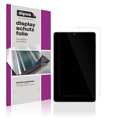Klare Displayschutzfolie von dipos passend für Lenovo Tab M8 (4 Gen), präziser Zuschnitt und blasenfrei montiert
