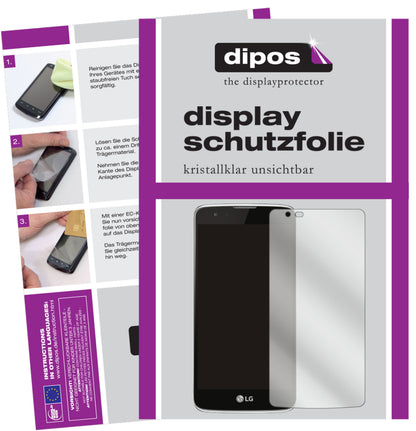 Klare Displayschutzfolie von dipos passend für LG Phoenix 2, präziser Zuschnitt und blasenfrei montiert
