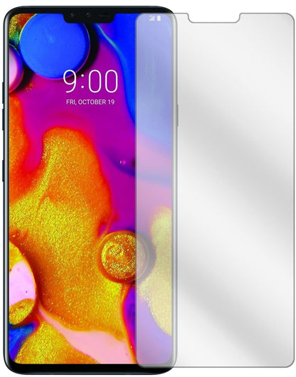 Klare Displayschutzfolie von dipos passend für LG V40 ThinQ, präziser Zuschnitt und blasenfrei montiert