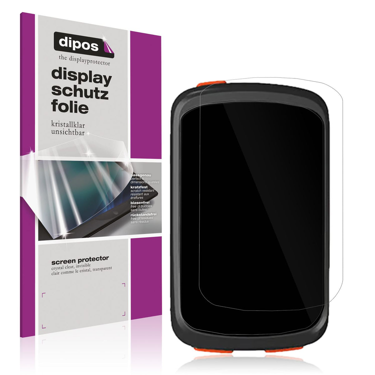 Klare Displayschutzfolie von dipos passend für Magene C406 Pro, präziser Zuschnitt und blasenfrei montiert