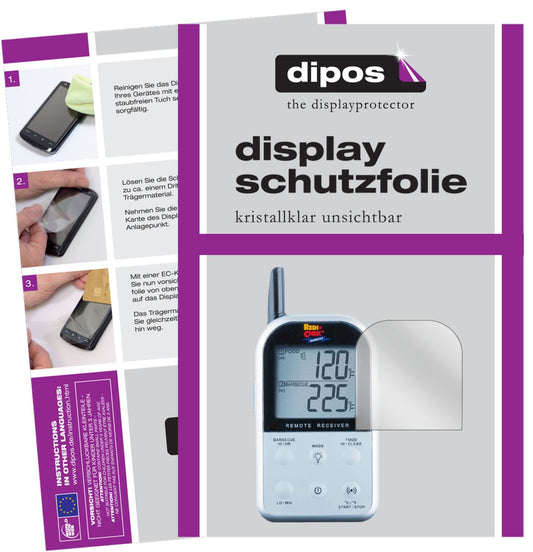 Klare Displayschutzfolie von dipos passend für Maverick ET-733, präziser Zuschnitt und blasenfrei montiert