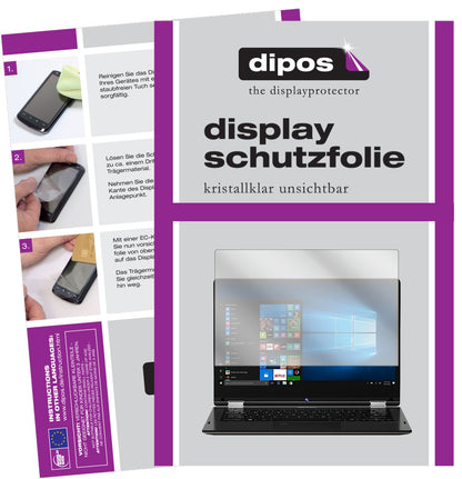 Klare Displayschutzfolie von dipos passend für Medion Akoya E3215, präziser Zuschnitt und blasenfrei montiert