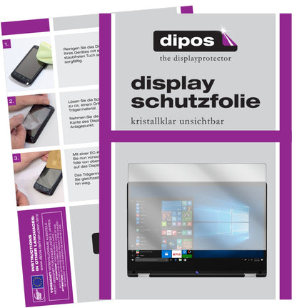 Klare Displayschutzfolie von dipos passend für Medion Akoya E3216, präziser Zuschnitt und blasenfrei montiert