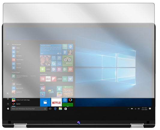 Klare Displayschutzfolie von dipos passend für Medion Akoya E3216, präziser Zuschnitt und blasenfrei montiert
