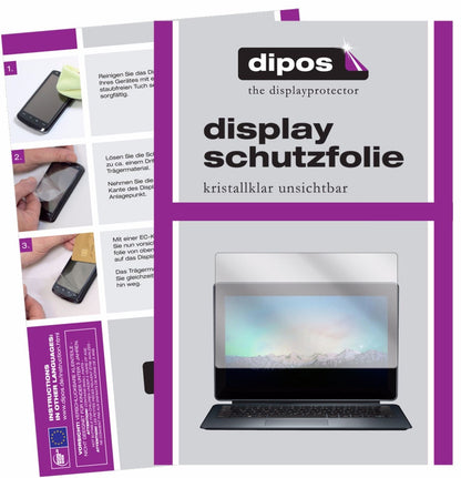 Klare Displayschutzfolie von dipos passend für Medion P3401T, präziser Zuschnitt und blasenfrei montiert