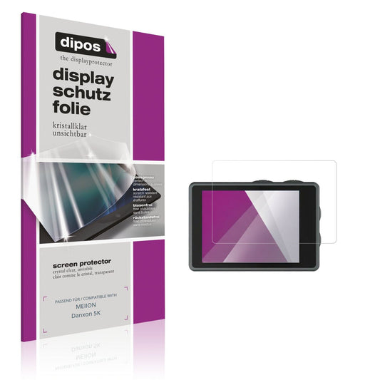 Klare Displayschutzfolie von dipos passend für MEIION Danxon 5K, präziser Zuschnitt und blasenfrei montiert