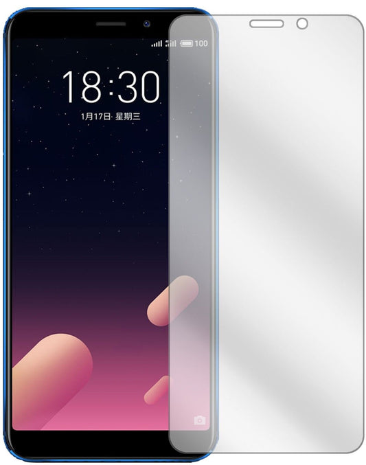 Klare Displayschutzfolie von dipos passend für Meizu M6S, präziser Zuschnitt und blasenfrei montiert
