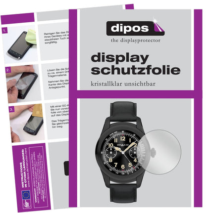 Klare Displayschutzfolie von dipos passend für Montblanc Summit, präziser Zuschnitt und blasenfrei montiert