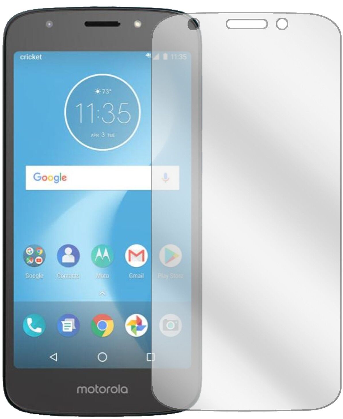 Klare Displayschutzfolie von dipos passend für Motorola Moto E5 Play SD425, präziser Zuschnitt und blasenfrei montiert