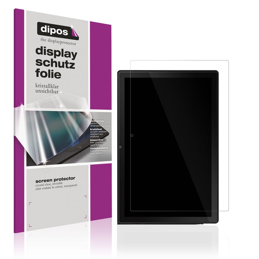 Klare Displayschutzfolie von dipos passend für Muisoo Tablet 7 Zoll, präziser Zuschnitt und blasenfrei montiert