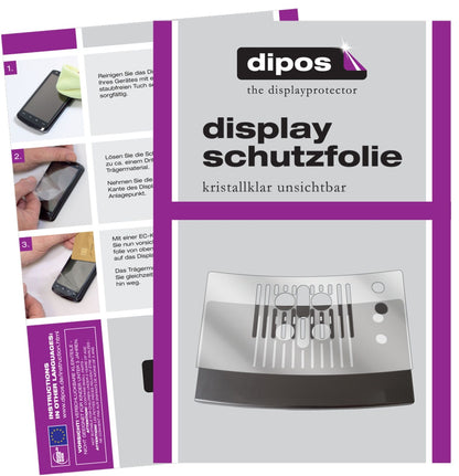 Klare Displayschutzfolie von dipos passend für NIVONA NICR 757 Tropfblech, präziser Zuschnitt und blasenfrei montiert