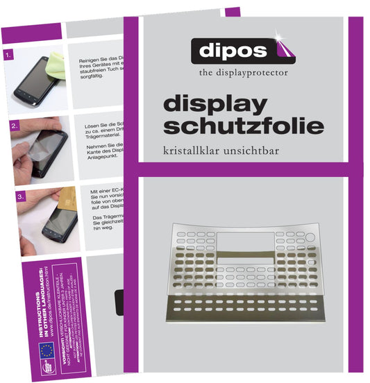Klare Displayschutzfolie von dipos passend für NIVONA NICR 842 Tropfblech, präziser Zuschnitt und blasenfrei montiert