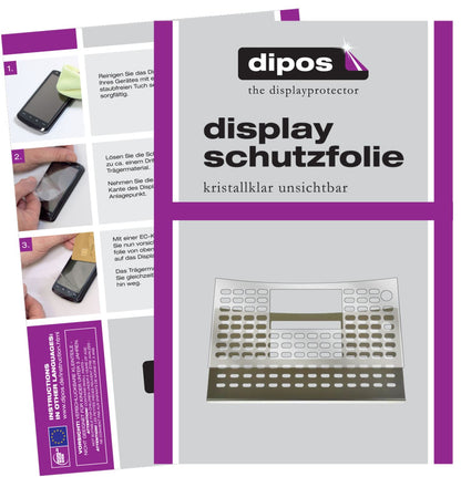 Klare Displayschutzfolie von dipos passend für NIVONA NICR 848 Tropfblech, präziser Zuschnitt und blasenfrei montiert
