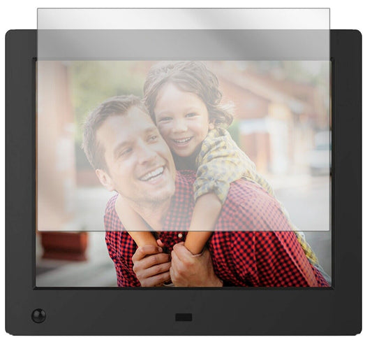 Klare Displayschutzfolie von dipos passend für NIX Advance 8 Zoll Digitaler Bilderrahmen, präziser Zuschnitt und blasenfrei montiert