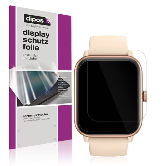 Klare Displayschutzfolie von dipos passend für Noise Colorfit Pro 4 Max, präziser Zuschnitt und blasenfrei montiert