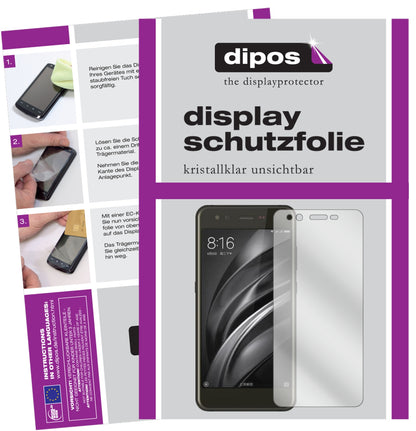 Klare Displayschutzfolie von dipos passend für Nomu M8, präziser Zuschnitt und blasenfrei montiert
