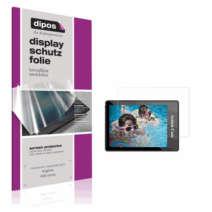 Klare Displayschutzfolie von dipos passend für Nvgfelis A6B series, präziser Zuschnitt und blasenfrei montiert