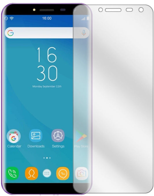 Klare Displayschutzfolie von dipos passend für Oukitel C8, präziser Zuschnitt und blasenfrei montiert