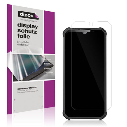 Klare Displayschutzfolie von dipos passend für Oukitel WP22, präziser Zuschnitt und blasenfrei montiert