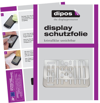 Klare Displayschutzfolie von dipos passend für SAECO HD8978 Tropfblech, präziser Zuschnitt und blasenfrei montiert