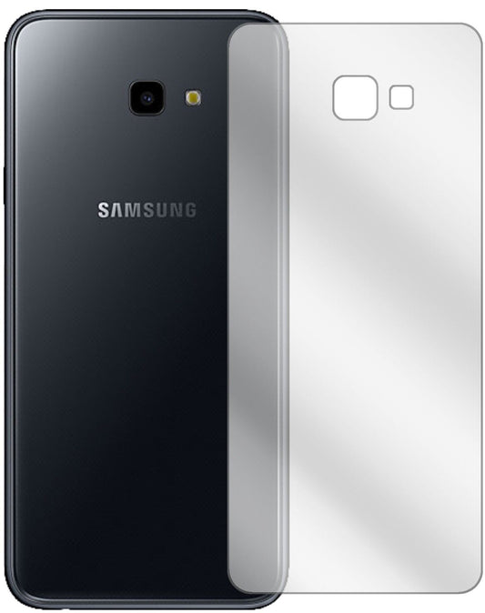 Klare Displayschutzfolie von dipos passend für Samsung Galaxy J4 Plus (2018) Rückseite, präziser Zuschnitt und blasenfrei montiert