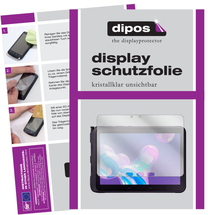 Klare Displayschutzfolie von dipos passend für Samsung Galaxy Tab Active Pro 10.1, präziser Zuschnitt und blasenfrei montiert